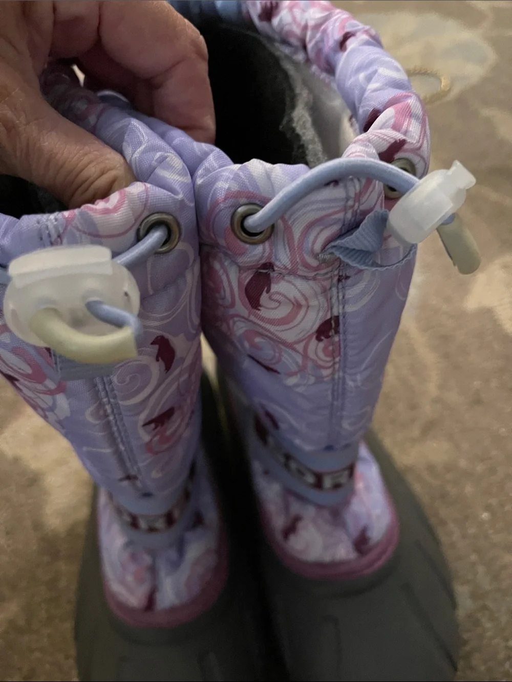 Kids Purple Winter Boots